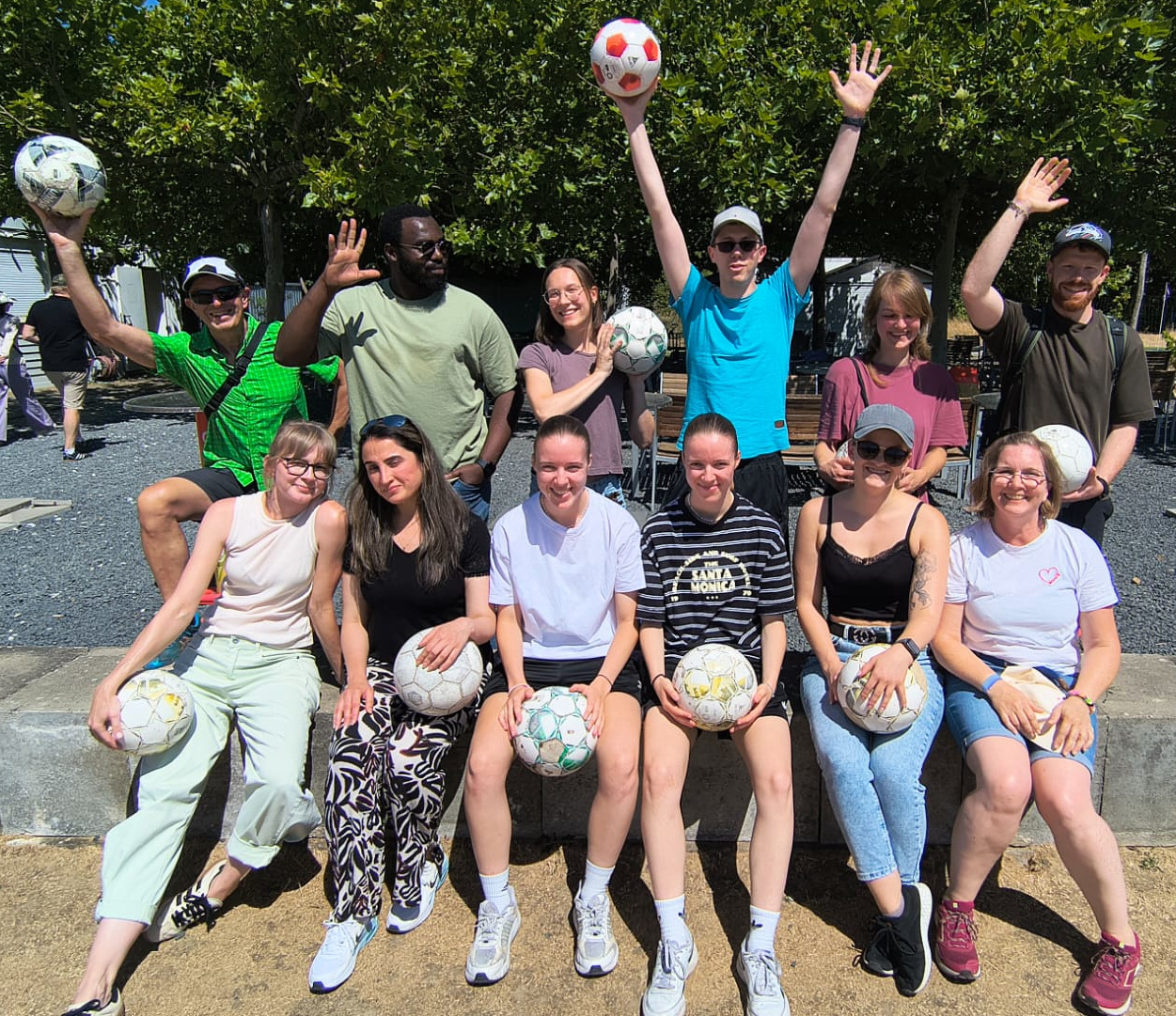Lab outing (“football minigolf” at the “Indemann”)